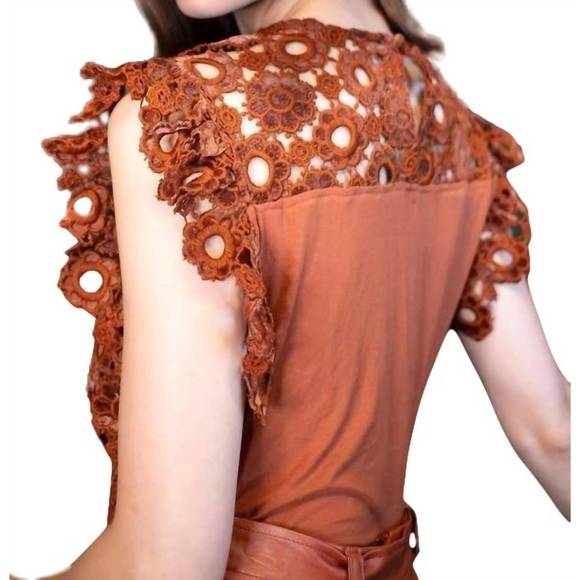 NEW EVA FRANCO grace top in sumatra lace - Picture 4 of 4